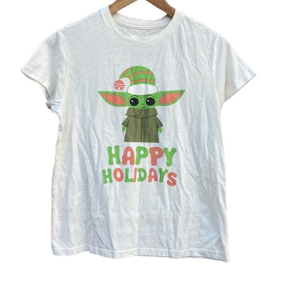 Star Wars Yoda Happy Holidays short sleeve t-shirt size small - Picture 1 of 7